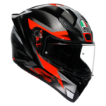 AGV K1 S Fastlap bukósisak Fekete/Szürke/Piros