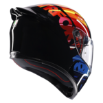 AGV K1 S Pulse 46 bukósisak Fekete/Piros/Sárga