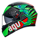 AGV K3 Kamaleon bukósisak Fekete/Piros/Zöld