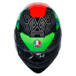 AGV K3 Kamaleon bukósisak Fekete/Piros/Zöld