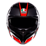 AGV K3 Striga bukósisak Fekete/Szürke/Piros