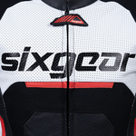 Sixgear Prox motoros kabát Fekete/Fehér/Piros